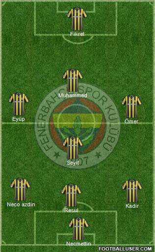 Fenerbahçe SK Formation 2017