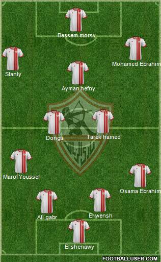 Zamalek Sporting Club Formation 2017