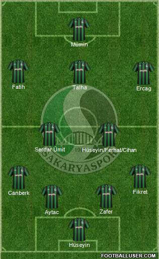 Sakaryaspor A.S. Formation 2017