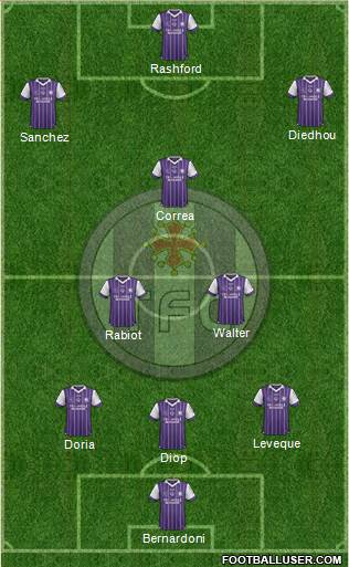 Toulouse Football Club Formation 2017