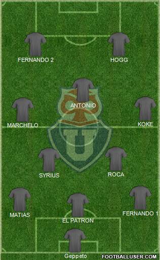 CF Universidad de Chile Formation 2017