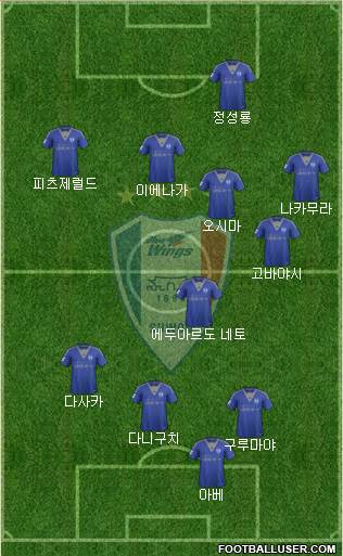 Suwon Samsung Blue Wings Formation 2017