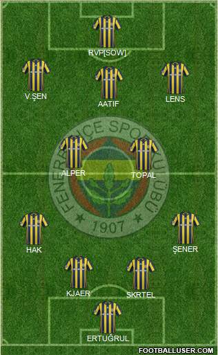 Fenerbahçe SK Formation 2017