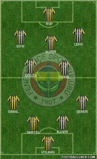 Fenerbahçe SK Formation 2017