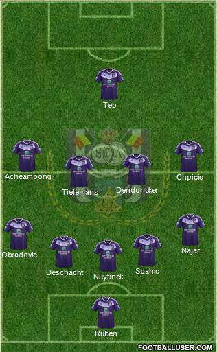 RSC Anderlecht Formation 2017