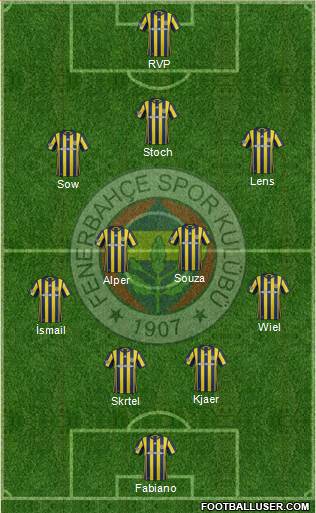 Fenerbahçe SK Formation 2017