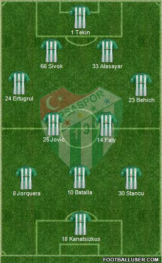 Bursaspor Formation 2017