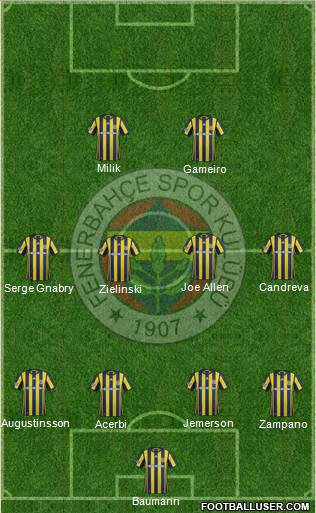 Fenerbahçe SK Formation 2017