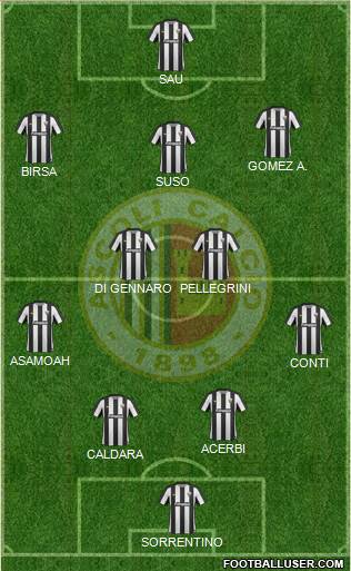 Ascoli football formation