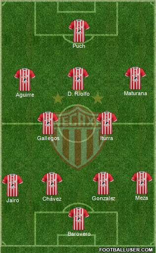 Club Deportivo Necaxa Formation 2017