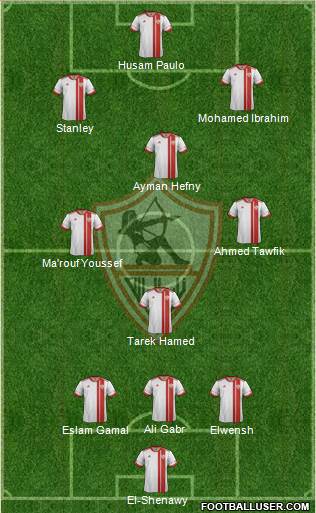 Zamalek Sporting Club Formation 2017