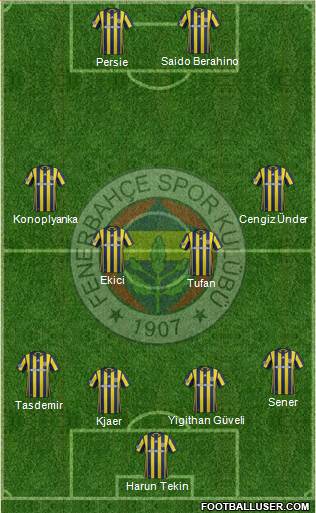 Fenerbahçe SK Formation 2017