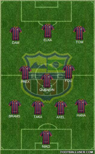 Barcelona FC (RJ) Formation 2017