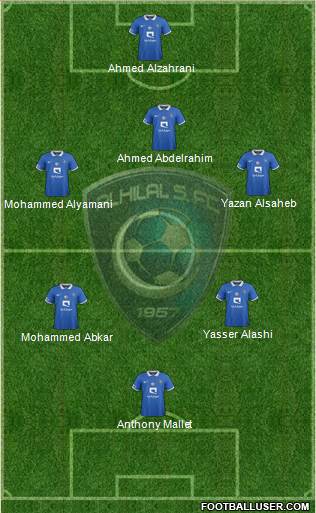 Al-Hilal (KSA) Formation 2017