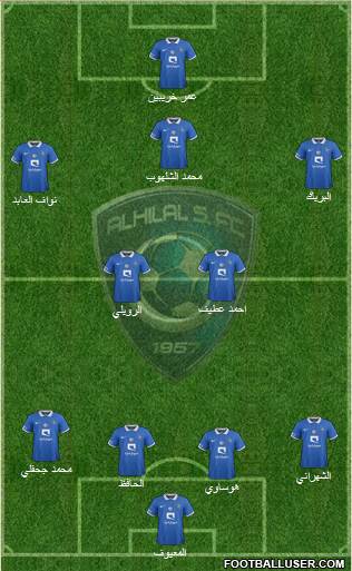 Al-Hilal (KSA) Formation 2017