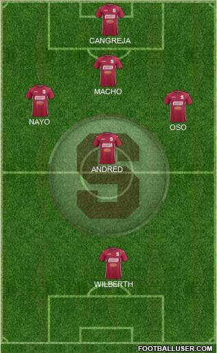 CD Saprissa football formation