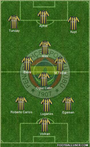 Fenerbahçe SK Formation 2017