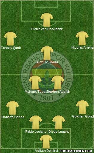 Fenerbahçe SK Formation 2017