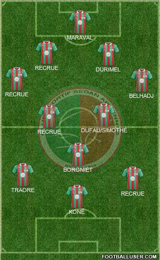 Club Sportif Sedan Ardennes Formation 2017
