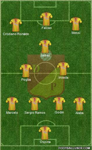 CS Deportivo Pereira Formation 2017