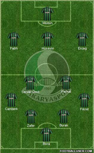 Sakaryaspor A.S. Formation 2017
