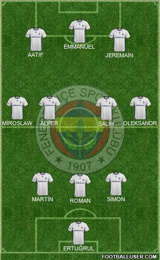 Fenerbahçe SK Formation 2017