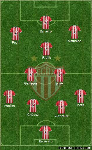 Club Deportivo Necaxa Formation 2017