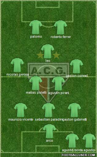 Atlético C Goianiense 3-4-1-2 football formation