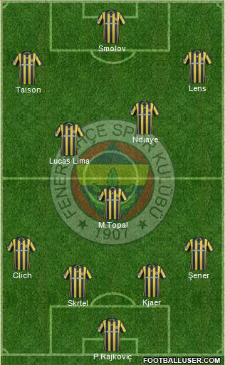 Fenerbahçe SK Formation 2017