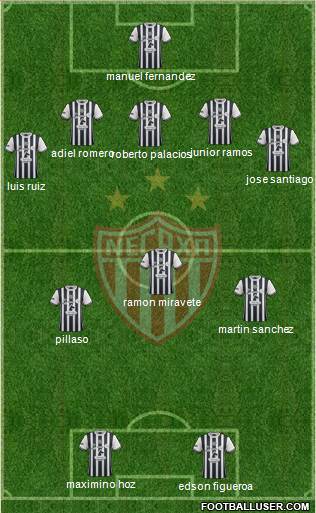 Club Deportivo Necaxa Formation 2017