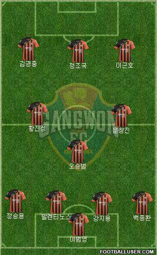 Gangwon FC Formation 2017