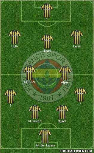 Fenerbahçe SK Formation 2017