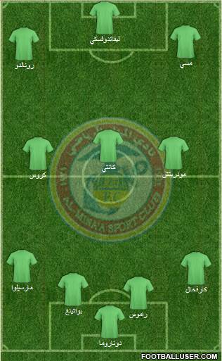 Al-Mina'a Sports Club Formation 2017