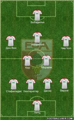 FC Augsburg Formation 2017