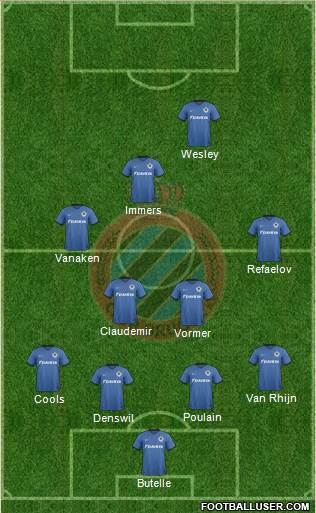 Club Brugge KV Formation 2017
