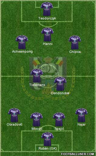 RSC Anderlecht Formation 2017