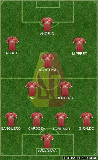 CC Deportes Tolima Formation 2017