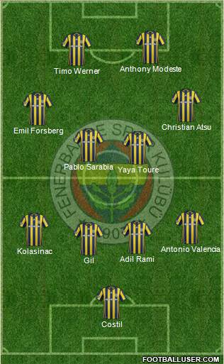 Fenerbahçe SK Formation 2017
