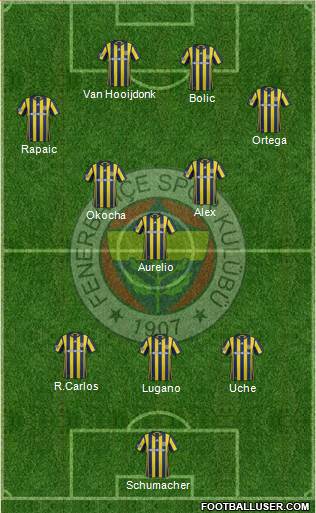 Fenerbahçe SK Formation 2017