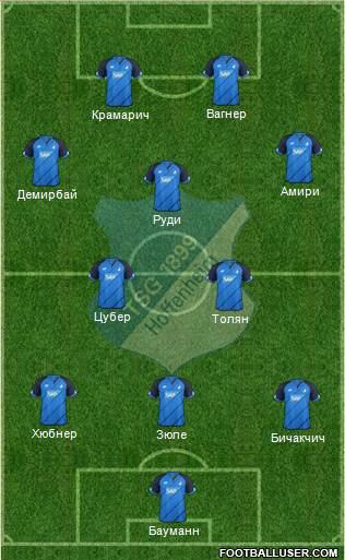 TSG 1899 Hoffenheim Formation 2017