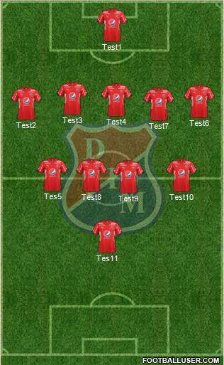 CD Independiente Medellín Formation 2017