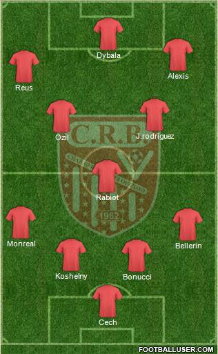 Chabab Riadhi Belouizdad 4-3-3 football formation