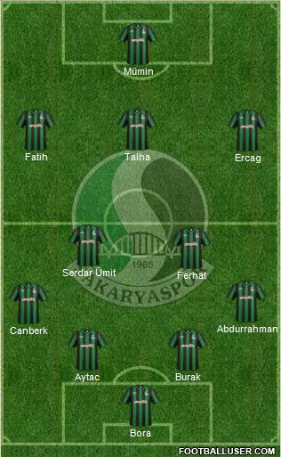 Sakaryaspor A.S. Formation 2017