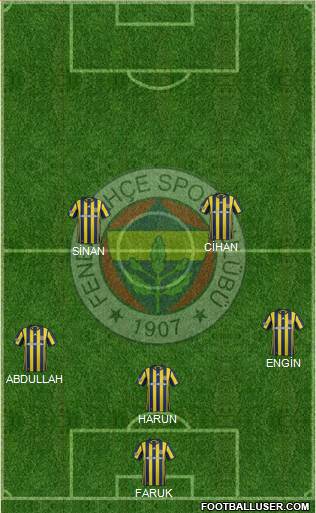 Fenerbahçe SK Formation 2017