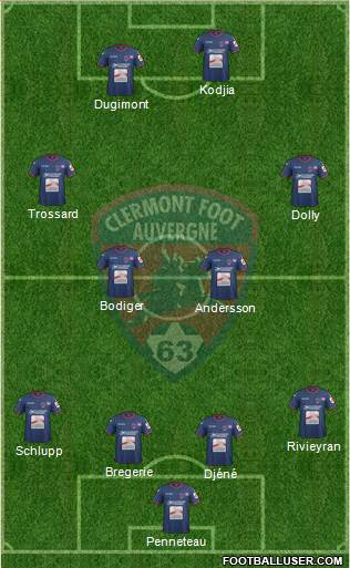 Clermont Foot Auvergne 63 Formation 2017