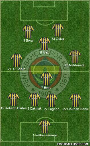 Fenerbahçe SK Formation 2017