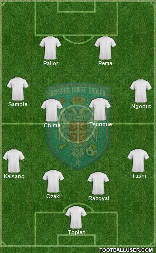 Serbian White Eagles Football Club Formation 2017