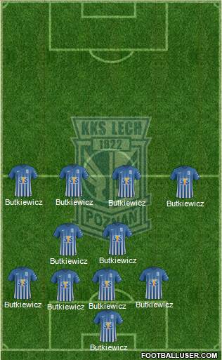 Lech Poznan football formation