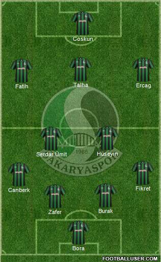 Sakaryaspor A.S. Formation 2017
