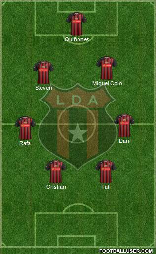 Liga Deportiva Alajuelense football formation